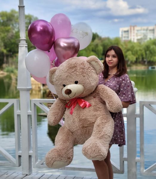 Медведь большой 120 см и 11 гелиевых шаров