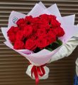 Букет из 25 красных роз 
