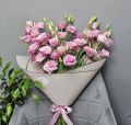 Букет из розовой эустомы