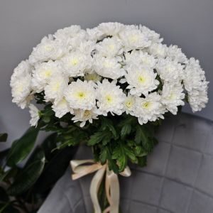 9 веток кустовых хризантем