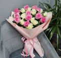 Букет из 21 розы "С днем варенька"